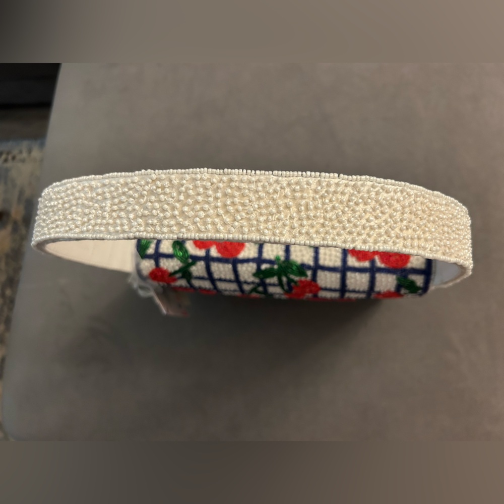 NWT! VIRAL Beaded Cherry Shoulder Bag - Picture 10 of 10